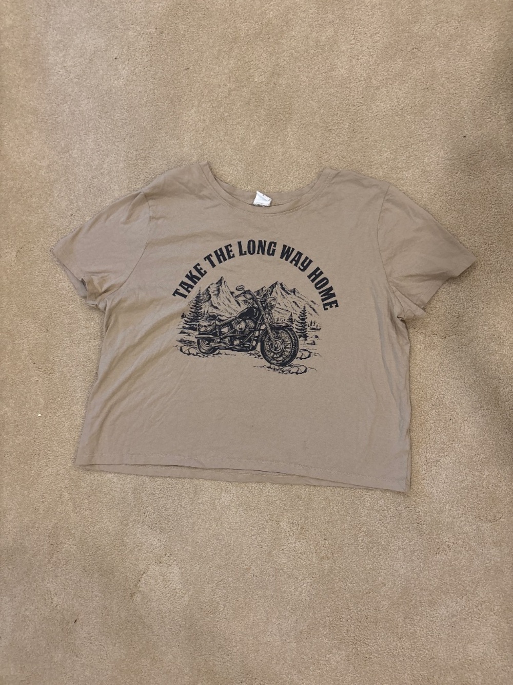 Women's cropped t-shirt angel energy size large